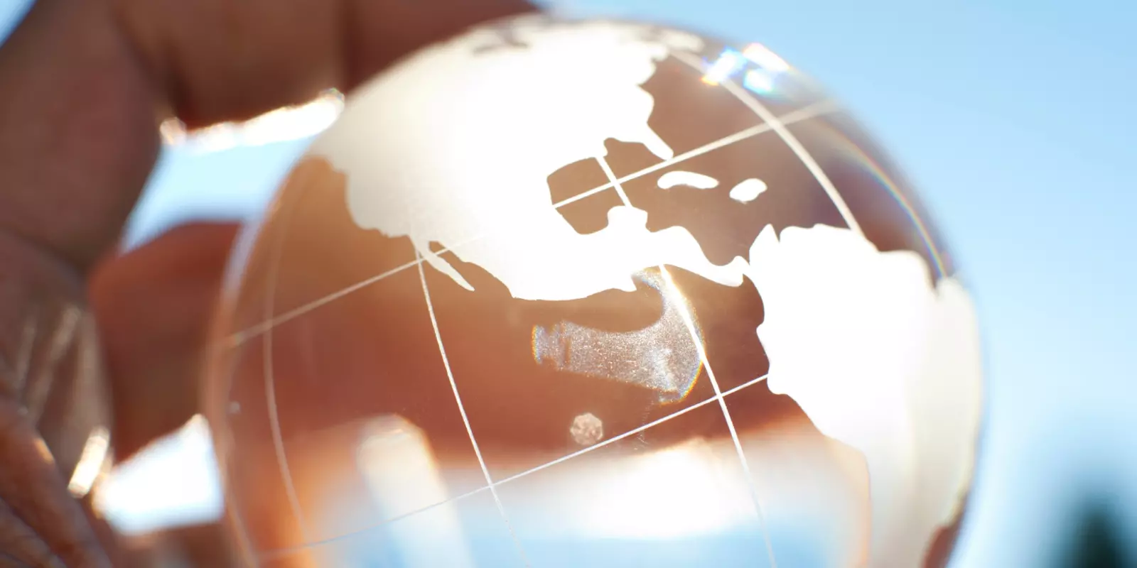 Bild eines digitalen Globus