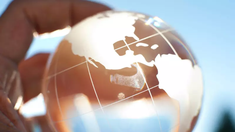 Bild eines digitalen Globus