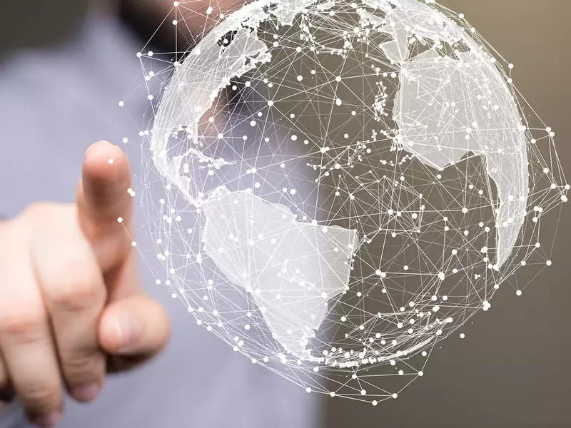 Bild der globalen Vernetzung