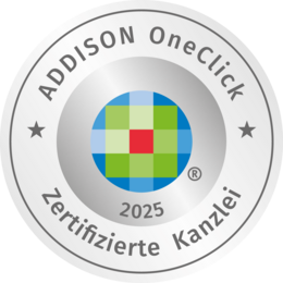 Addison OneClick Zertifizierte Kanzlei 2025