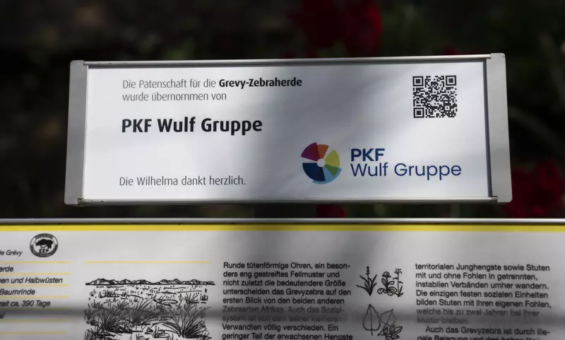 Wilhelma-Schild der PKF Wulf Gruppe