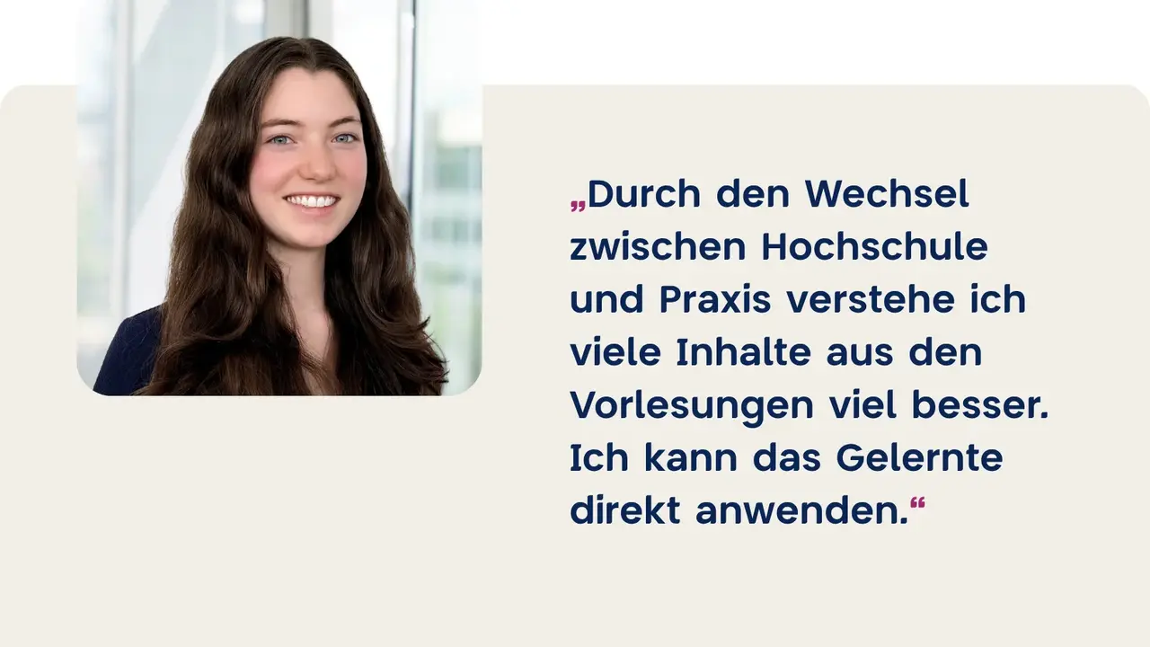 Emma - Duale Studentin im zweiten Semester